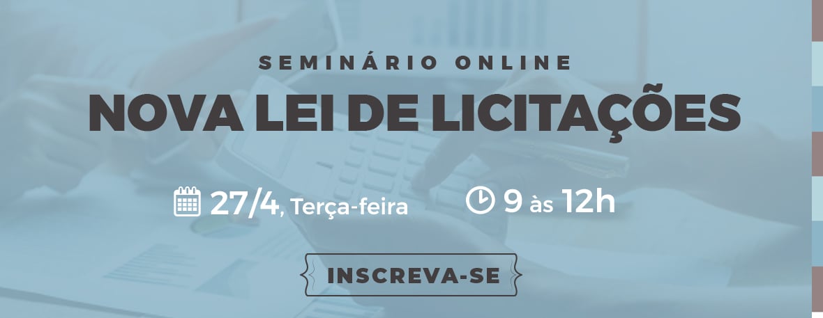 Nova lei de Licitações