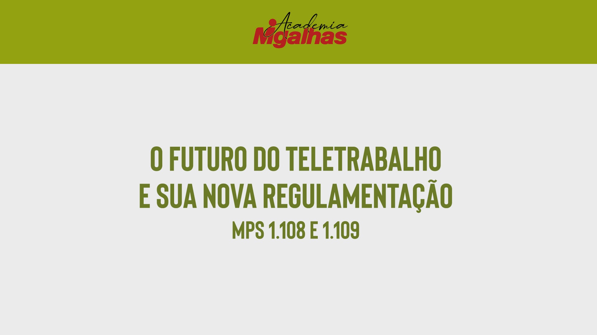 O futuro do teletrabalho e sua nova regulamentação - MPs 1108 e 1109