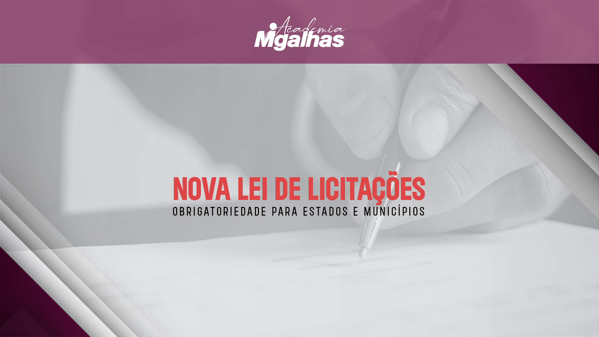 Nova lei de Licitações - Obrigatoriedade para estados e municípios