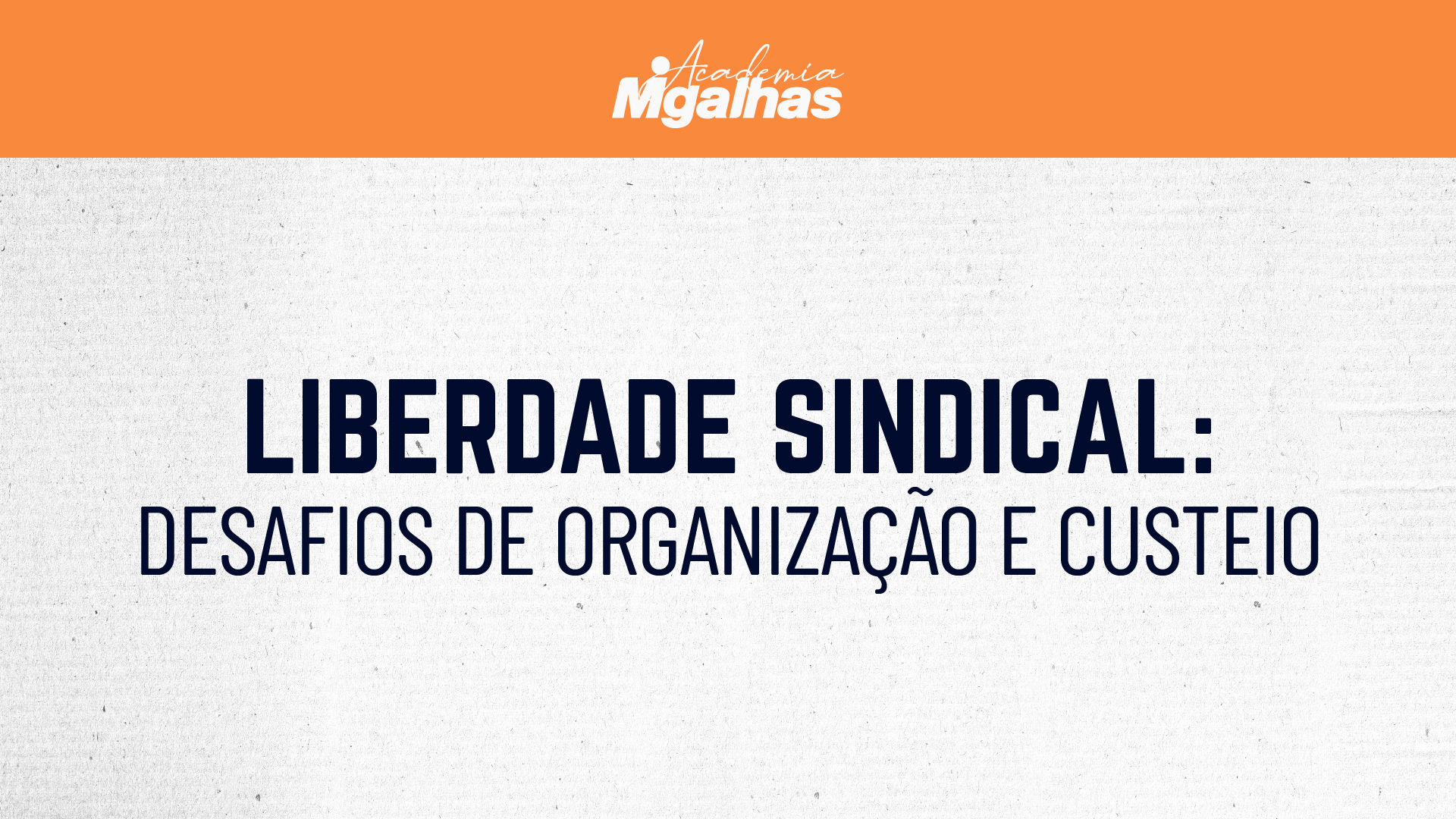 Liberdade sindical - Desafios de organização e custeio